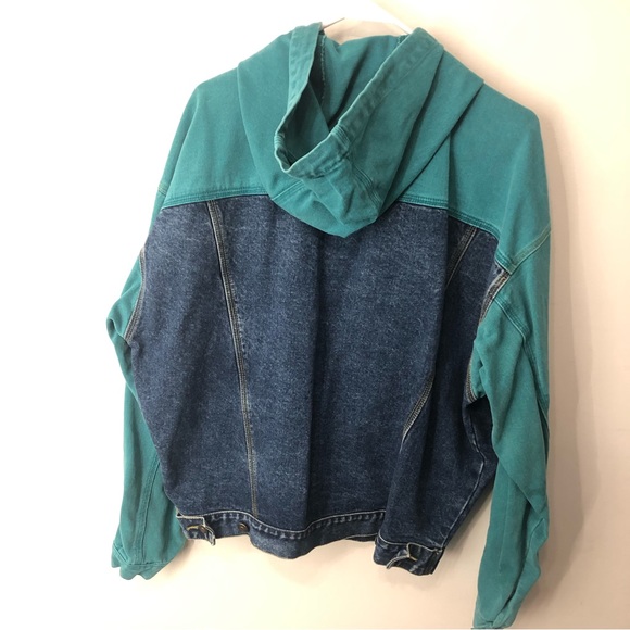 Amazing 90s Bugle Boy Denim Hooded Jacket - Picture 6 of 6